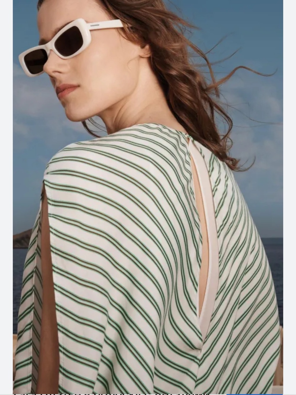 Zara Mint and White Striped Maxi Dress - Picture 6 of 14